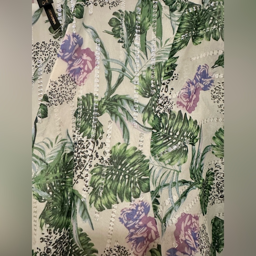 Maje Green and Purple Floral Maxi Dress - Picture 12 of 16